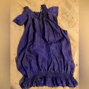 Dark blue forever 21 sexy dress blouse.
